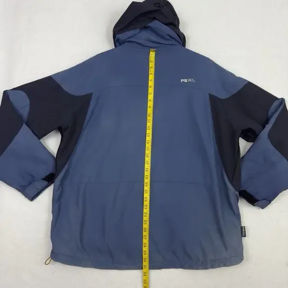 Polo Sport Ralph Lauren Mens XXL Colorblock Ski Jacket Blue Yellow Vintage 90s